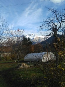 So lässt es sich aushalten: Blick auf die französischen Alpen